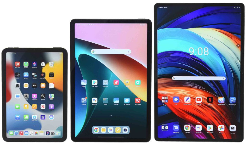 Taille écran tablette